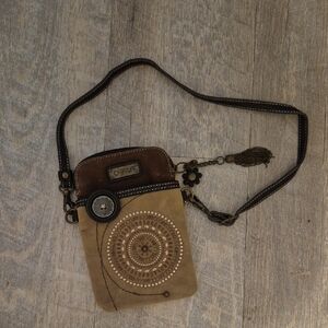 Chala Tan and Brown Belt Bag for Men